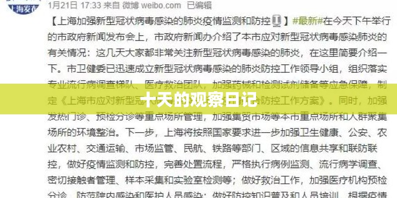 十天的观察日记