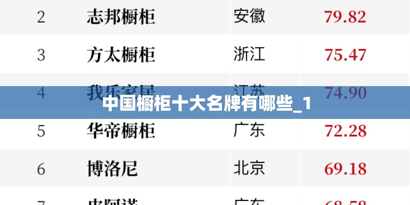 中国橱柜十大名牌有哪些_1